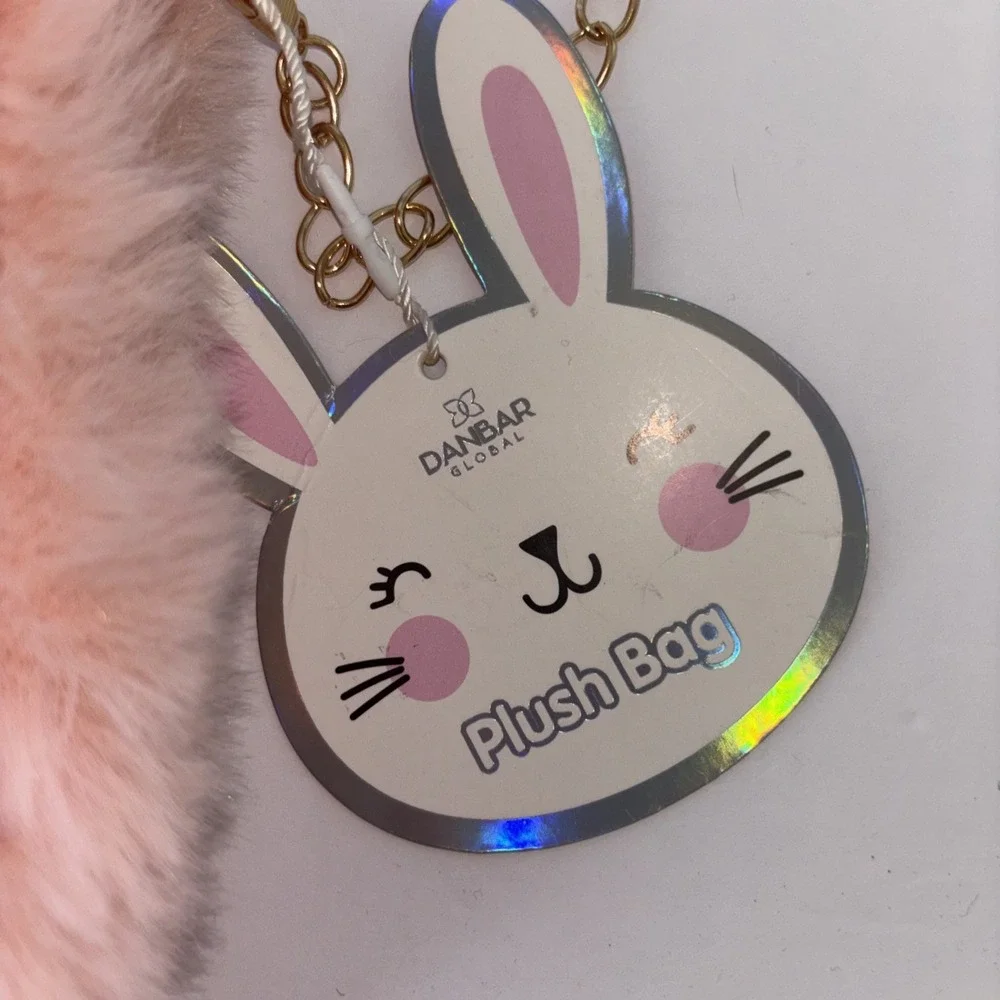 Danbar Global Plush Bunny Rabbit Child's Purse Chain Strap Bag NWT